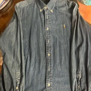 Ralph Lauren Classic Blue Denim Shirt